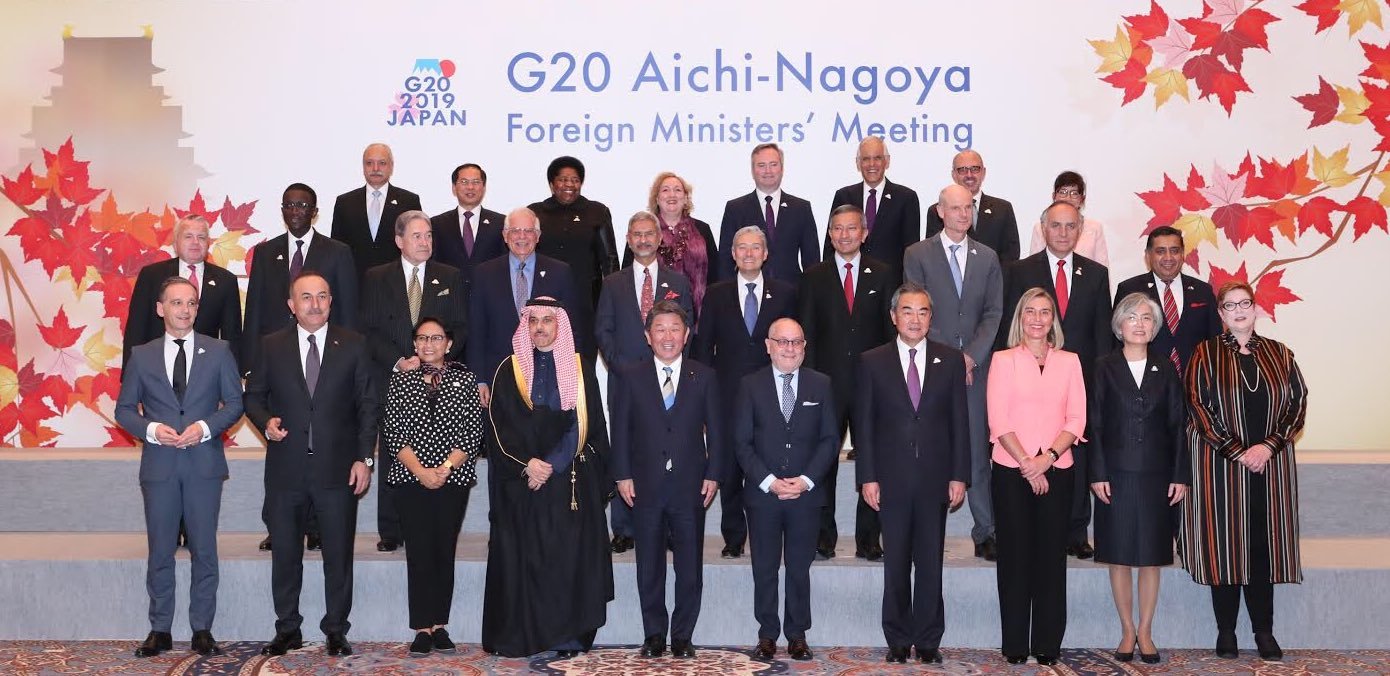 Foreign Ministers during the G20 Aichi-Nagoya Foreign Ministers’ Meeting
