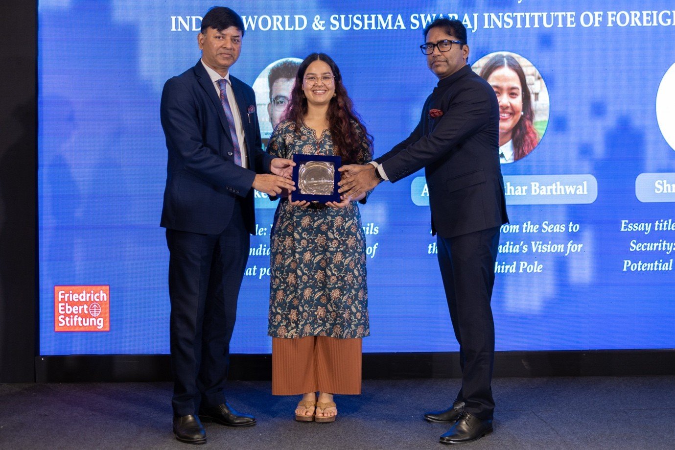 Aarushi Shekhar Barthwal’s felicitation as India’s Next Generation Strategic Thinker